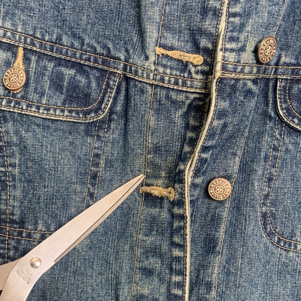 bill blass Medium Blue Denim Jean Jacket - Picture 14 of 16